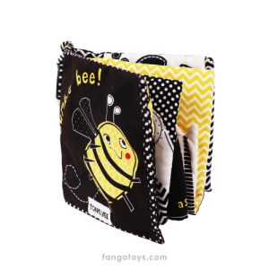 Libro sensorial blanco negro y amarillo