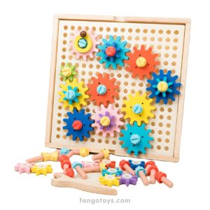 Panel de engranajes Montessori