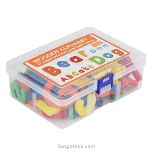 Alfabeto de madera – mayúsculas y minúsculas