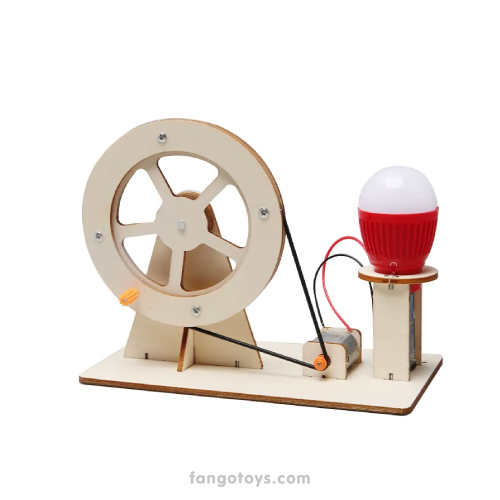 Generador de luz con foco - Armable de madera 3D