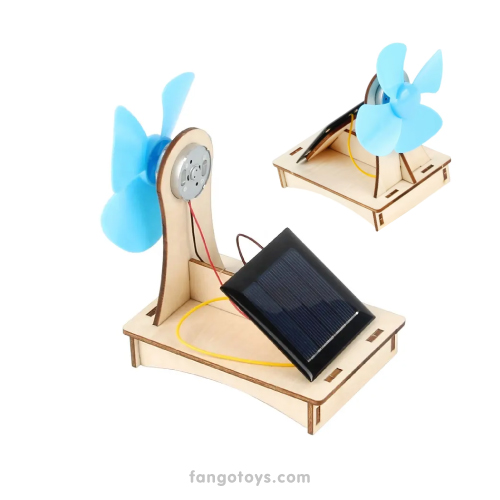 Ventilador solar – armable de madera 3D