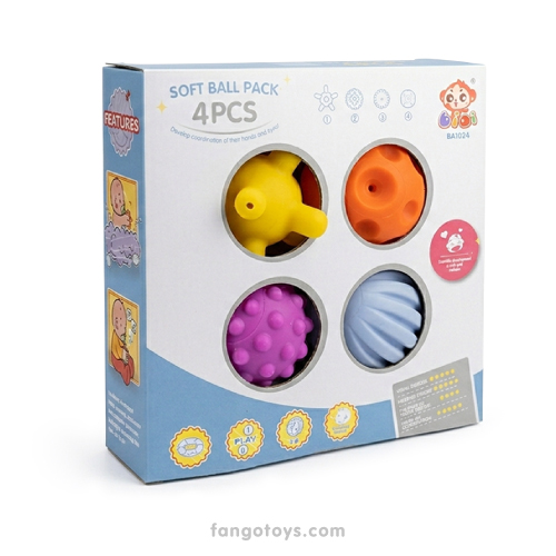 bolas de silicon coloridas texturadas