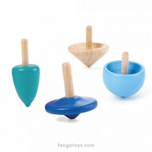 Mini trompos de madera