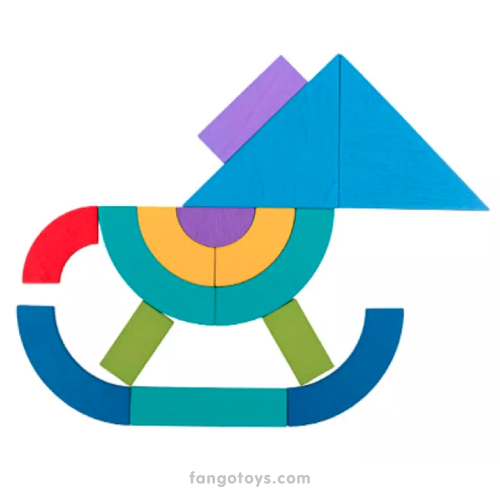Rompecabezas creativo + tarjetas – Shapes Puzzle
