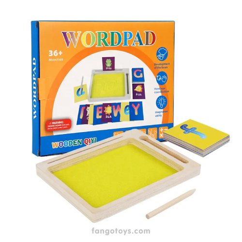 Tablero con arena para escritura – Word pad